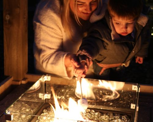 Toasting marshmallows