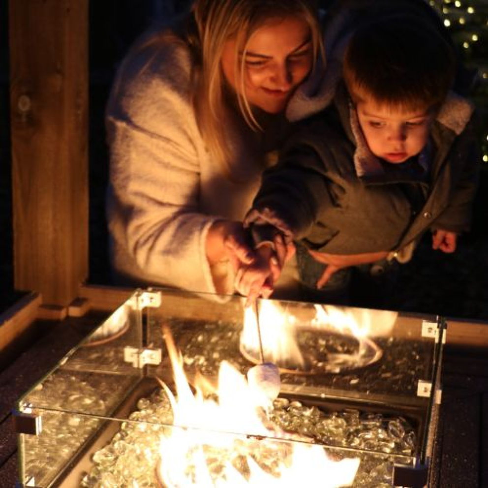 Toasting marshmallows
